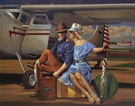 Woman and airplane_7